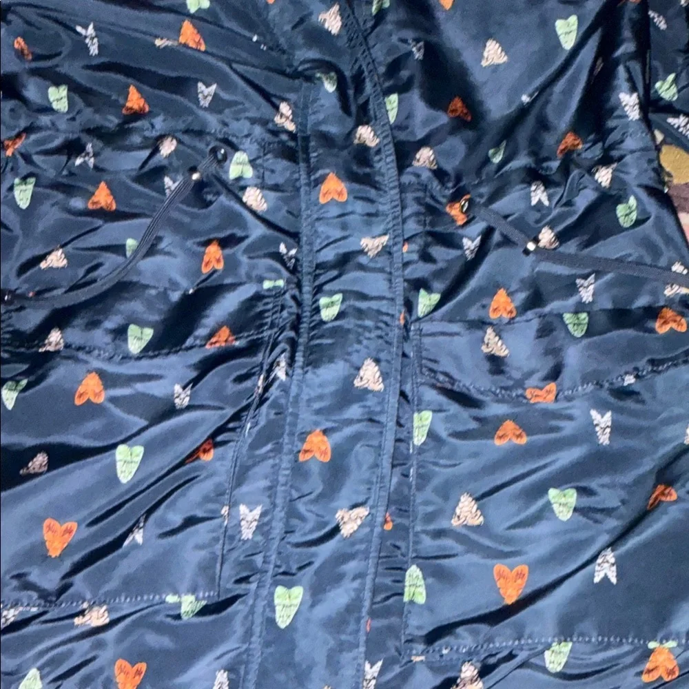 H&M Navy Utility Jacket with Colorful Patterns - Picture 8 of 8